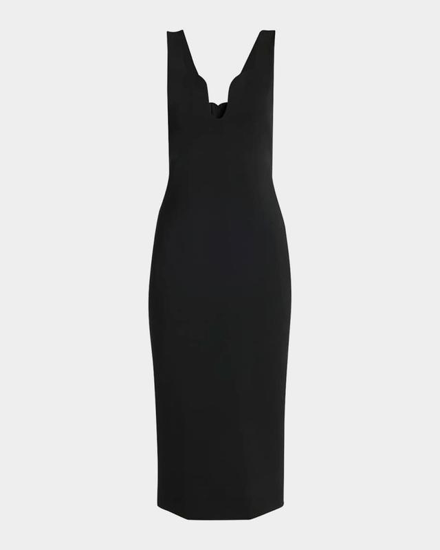 Stretch Jersey Body-Con Midi Dress Product Image