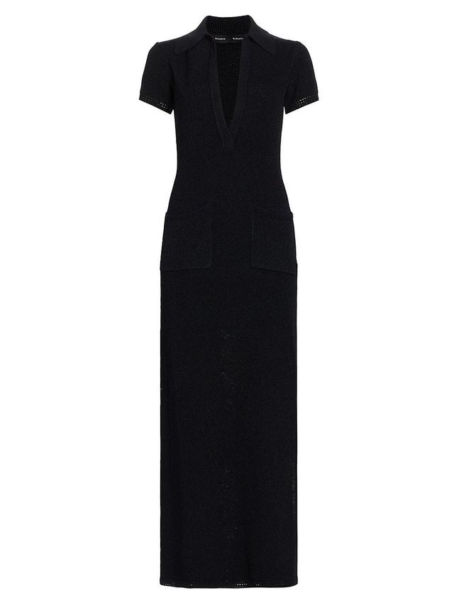 Womens Auden Plunging V-Neck Knit Maxi Dress Product Image