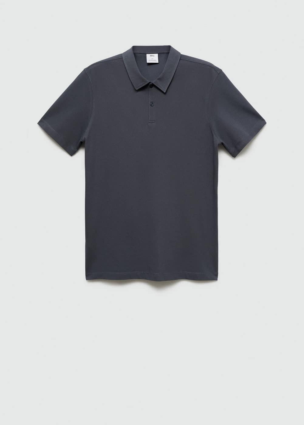 MANGO MAN - Slim-fit quick-drying polo shirt dark navyMen Product Image