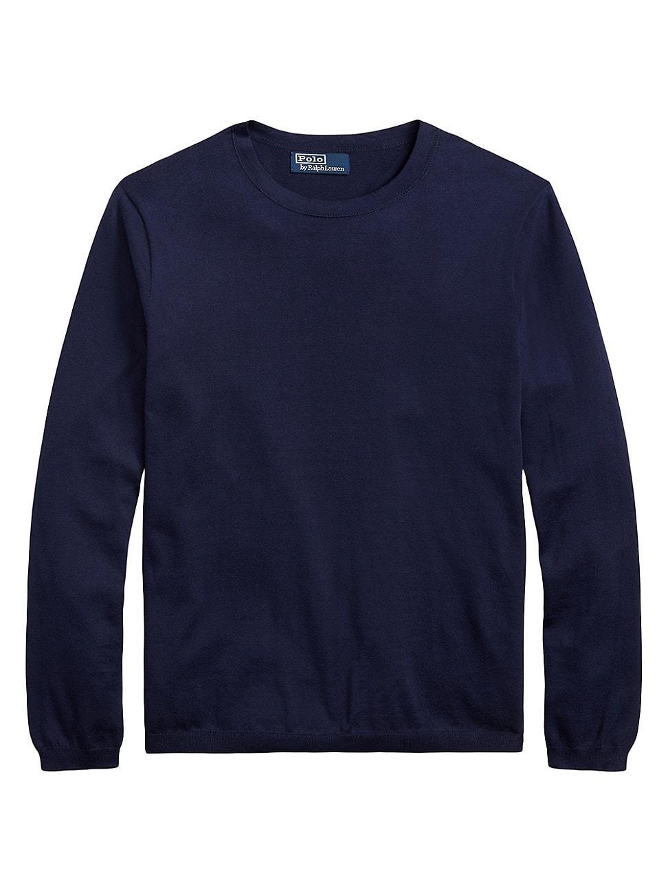 Mens Cotton Crewneck Sweater Product Image