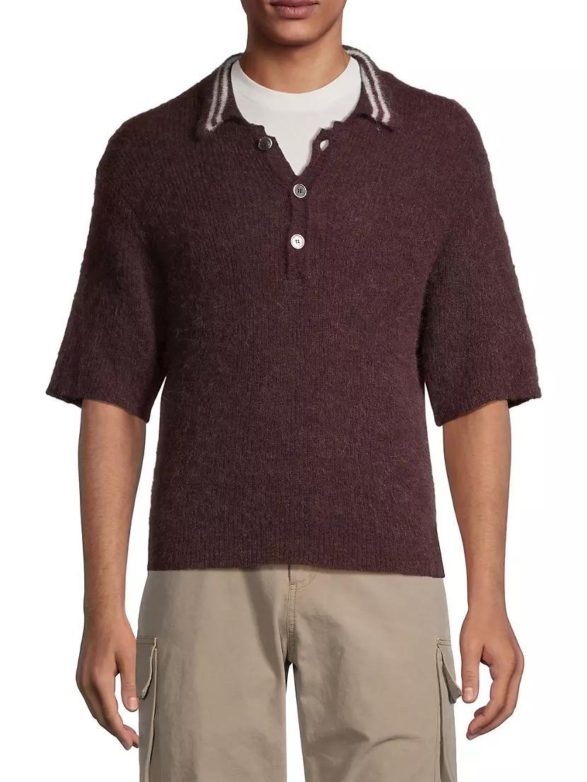 Traditional Alpaca Knit Polo Product Image