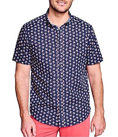 Johnston  Murphy Family Matching Crab Print Short Sleeve Woven Shirt Product Image