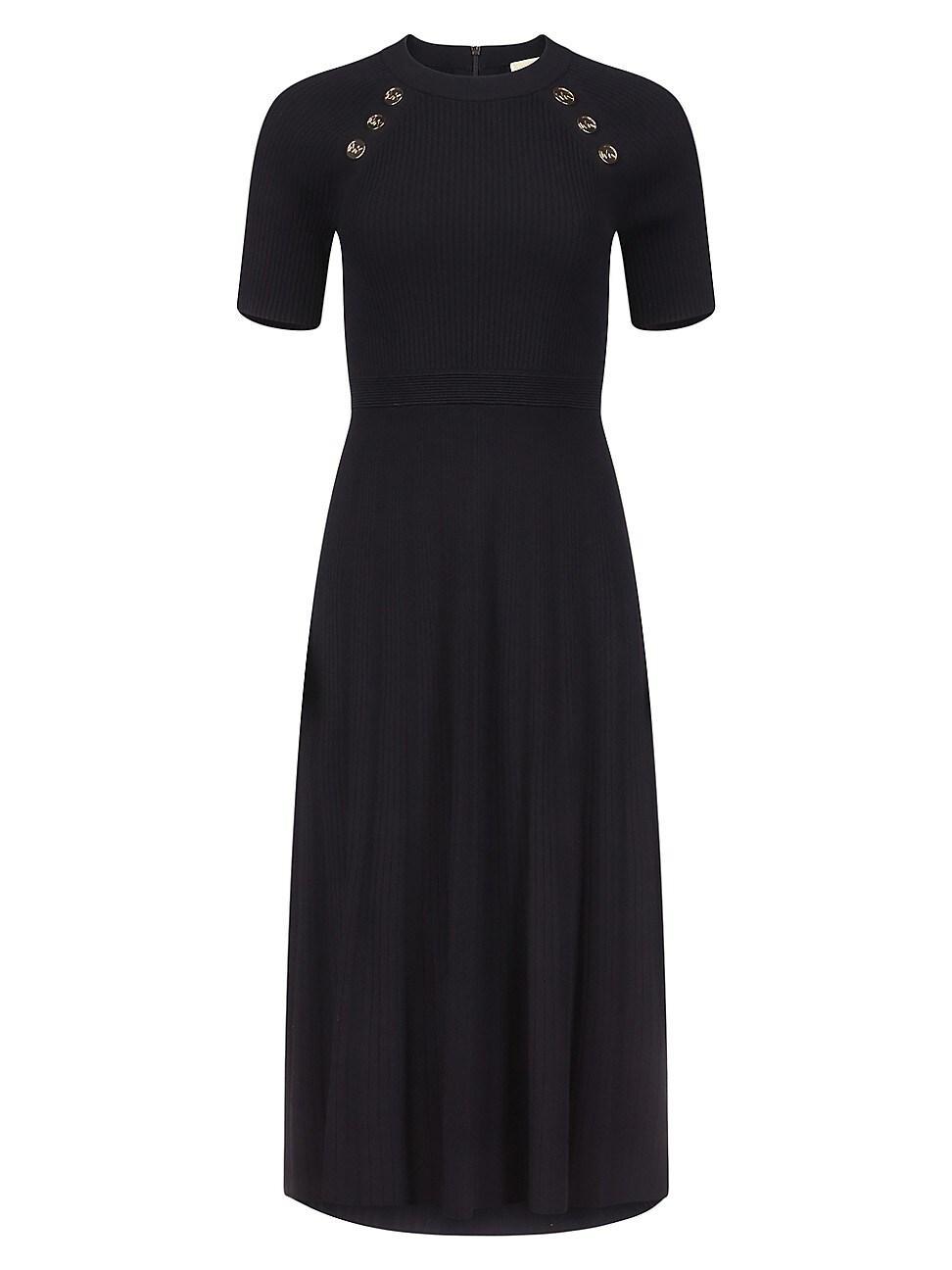 Womens Knit Fit & Flare Midi-Dress product image