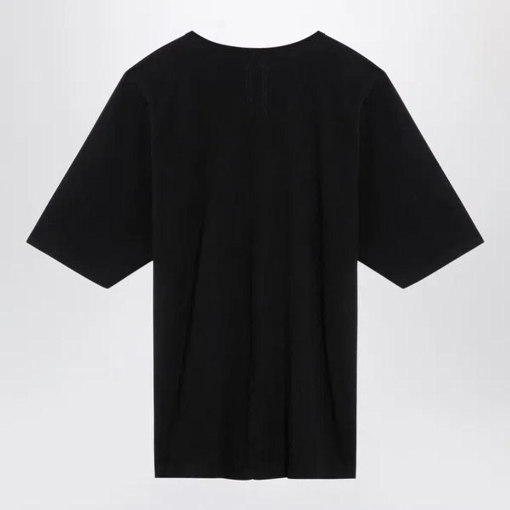 RICK OWENS Mens Black Tommy Oversized Cotton-jersey T-shirt Product Image