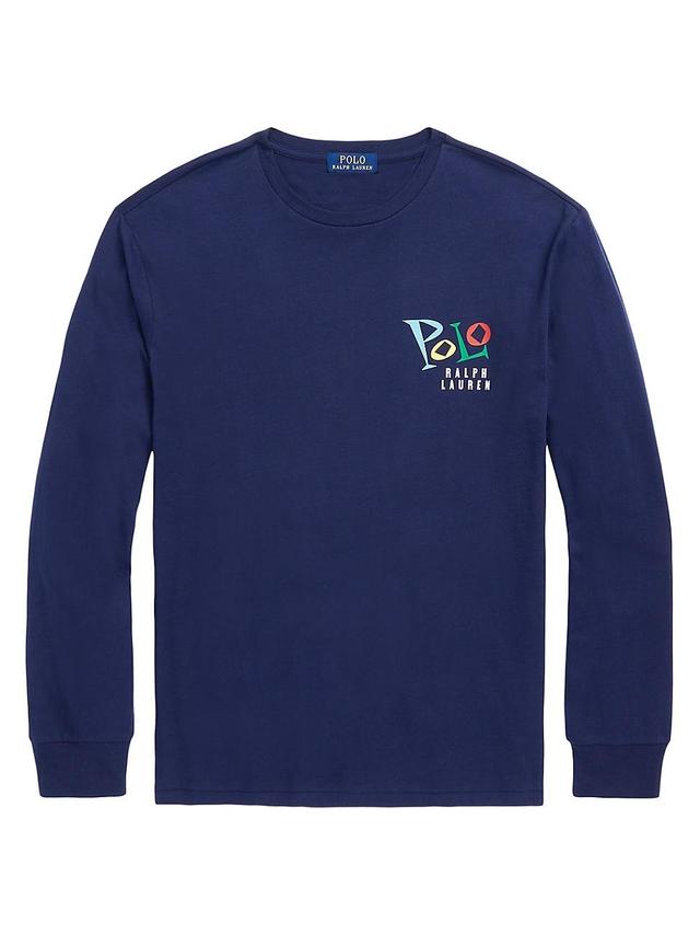 Mens Polo Long-Sleeve T-Shirt Product Image