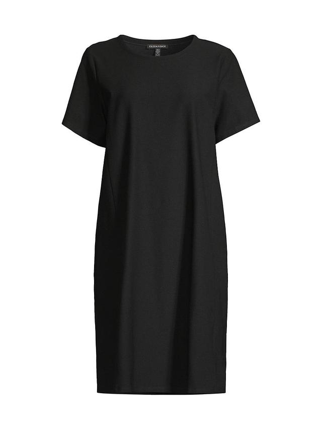 Eileen Fisher Jewel Neck Knee Length Dress Women's Dress Product Image