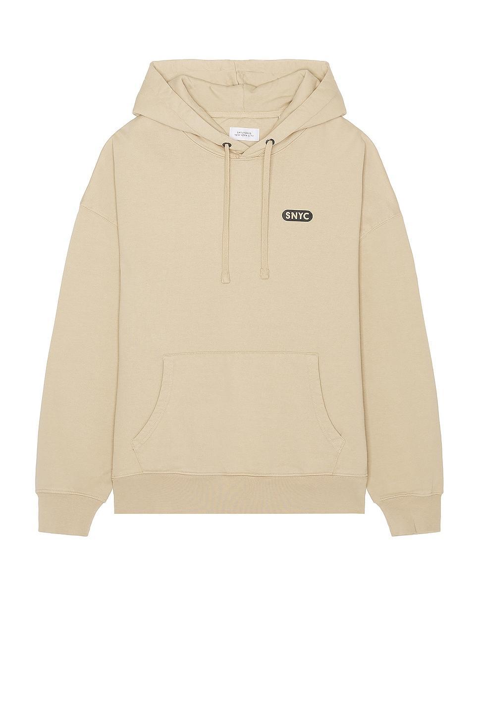 SATURDAYS NYC Warren Sound Of Ny Hoodie in Classic Khaki - Brown. Size XL/1X (also in ). Product Image