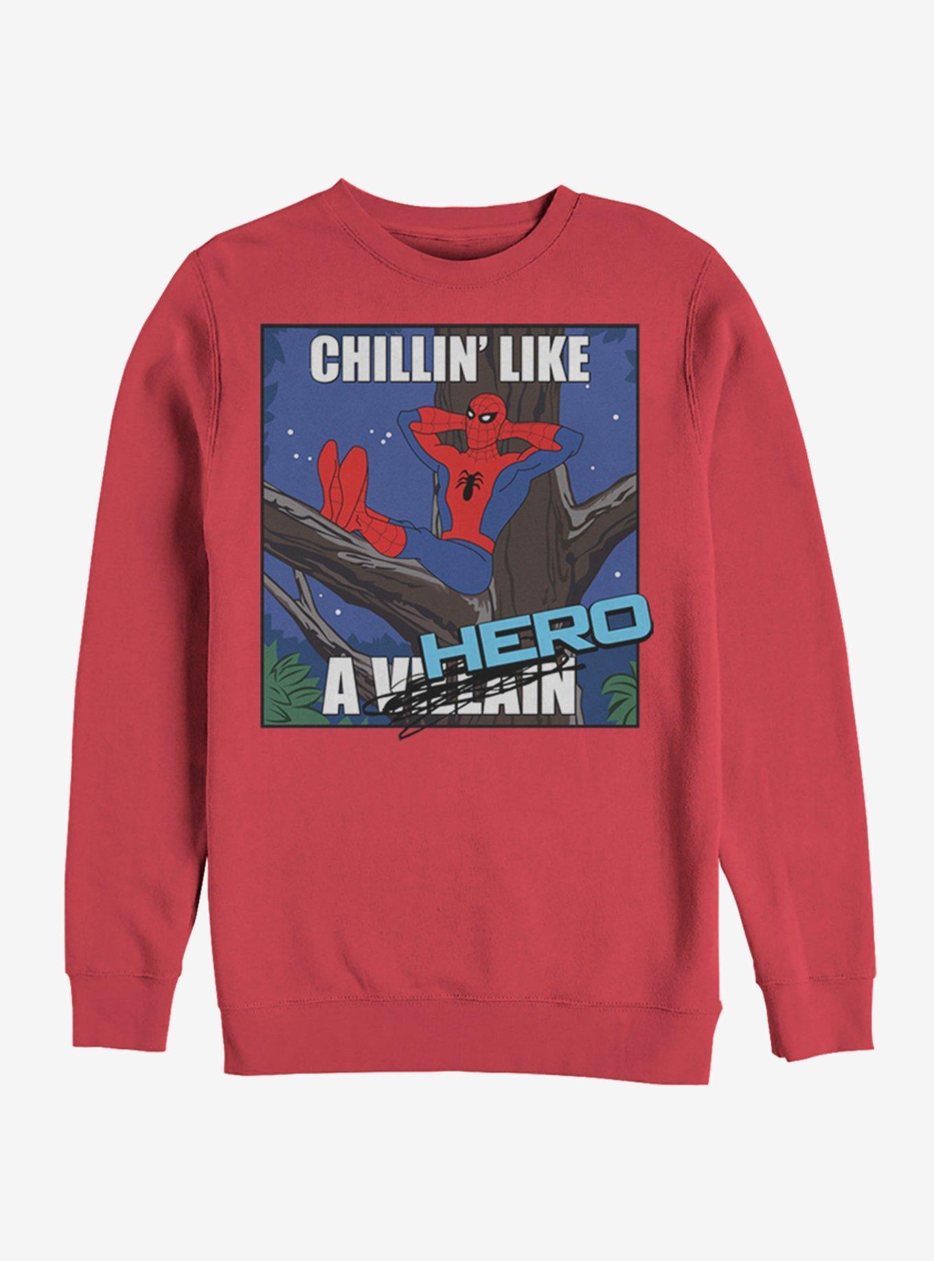 Marvel Spider-Man Chillin Hero Sweatshirt Product Image