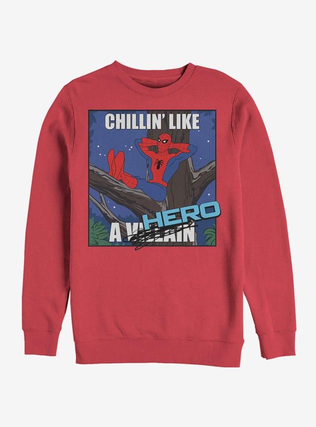 Marvel Spider-Man Chillin Hero Sweatshirt Product Image