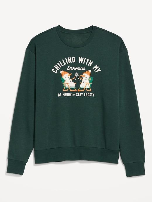 Holiday-Graphic Sweatshirt Product Image