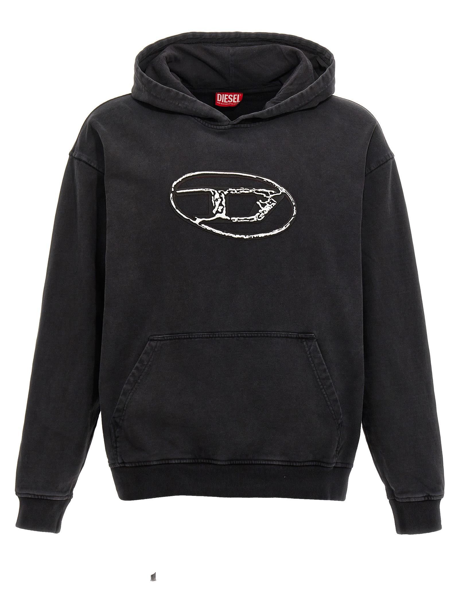 S-boxt Logo-print Cotton Hoodie In Black Product Image