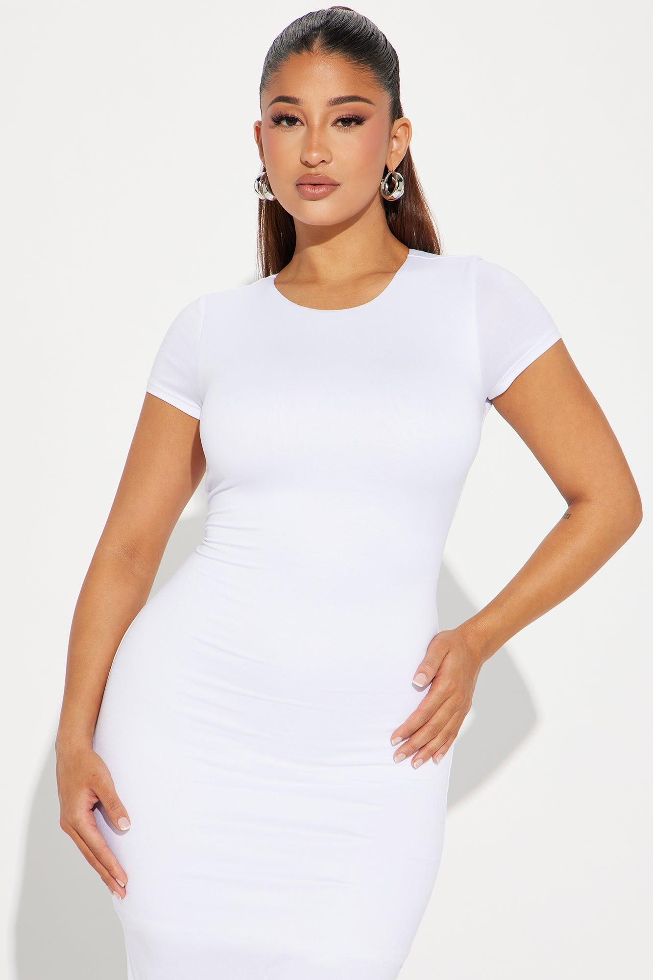 Mila Essential Maxi Dress - White Product Image