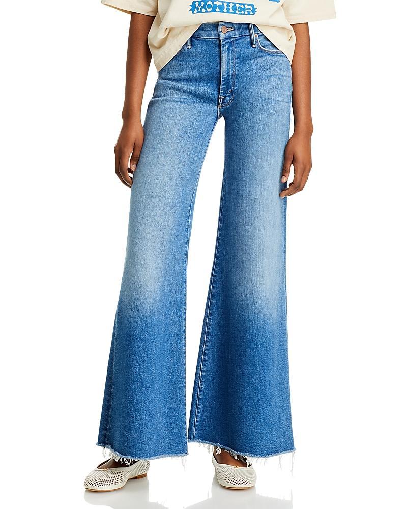 The Roller High Rise Wide Leg Jeans In Work Hard Product Image