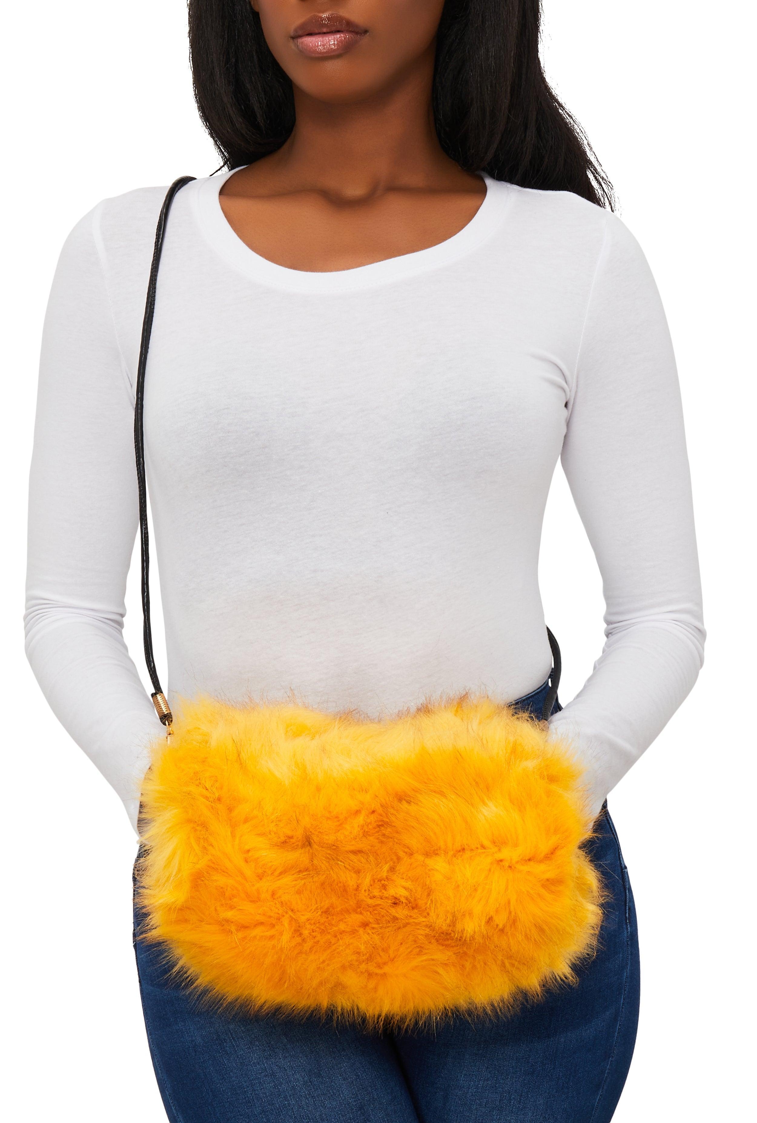 Faux Fur Muff Crossbody Bag Female Product Image