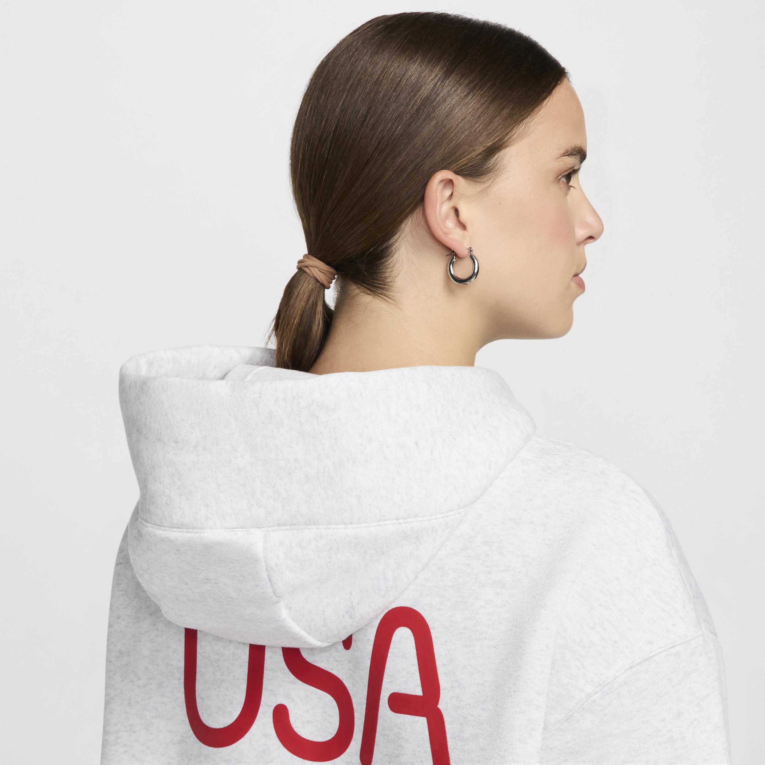 USA Phoenix Fleece Nike Women's Full-Zip Oversized Hoodie Product Image