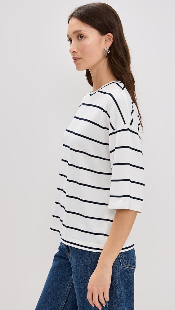 Vince Striped Wide Sleeve Tee | Shopbop Product Image