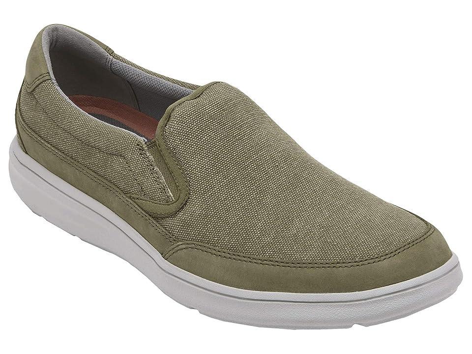 Rockport Beckwith Double Gore Slip-On Canvas/Nubuck) Men's Shoes Product Image