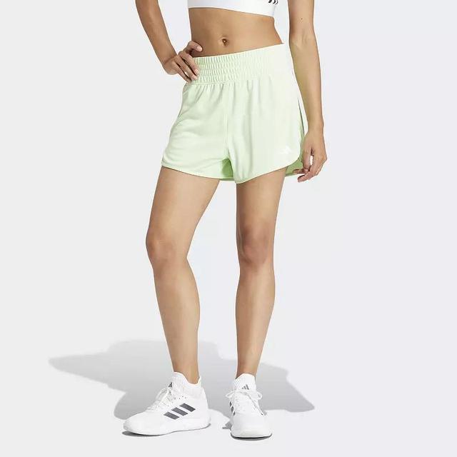 Womens adidas Pacer Essentials Knit High-Rise Shorts Product Image