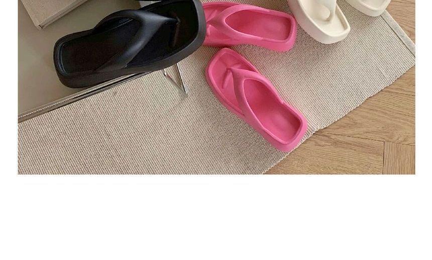 Plain Platform Flip Flops Product Image