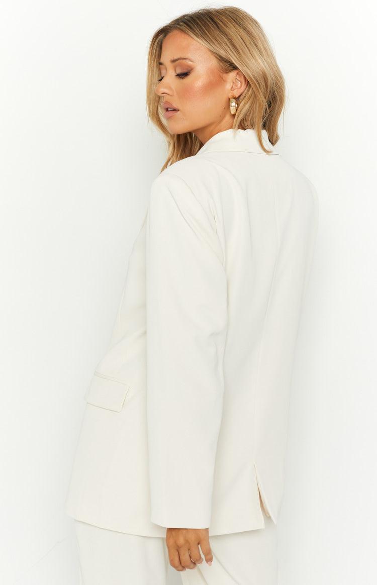 Logan Beige Oversized Blazer Product Image