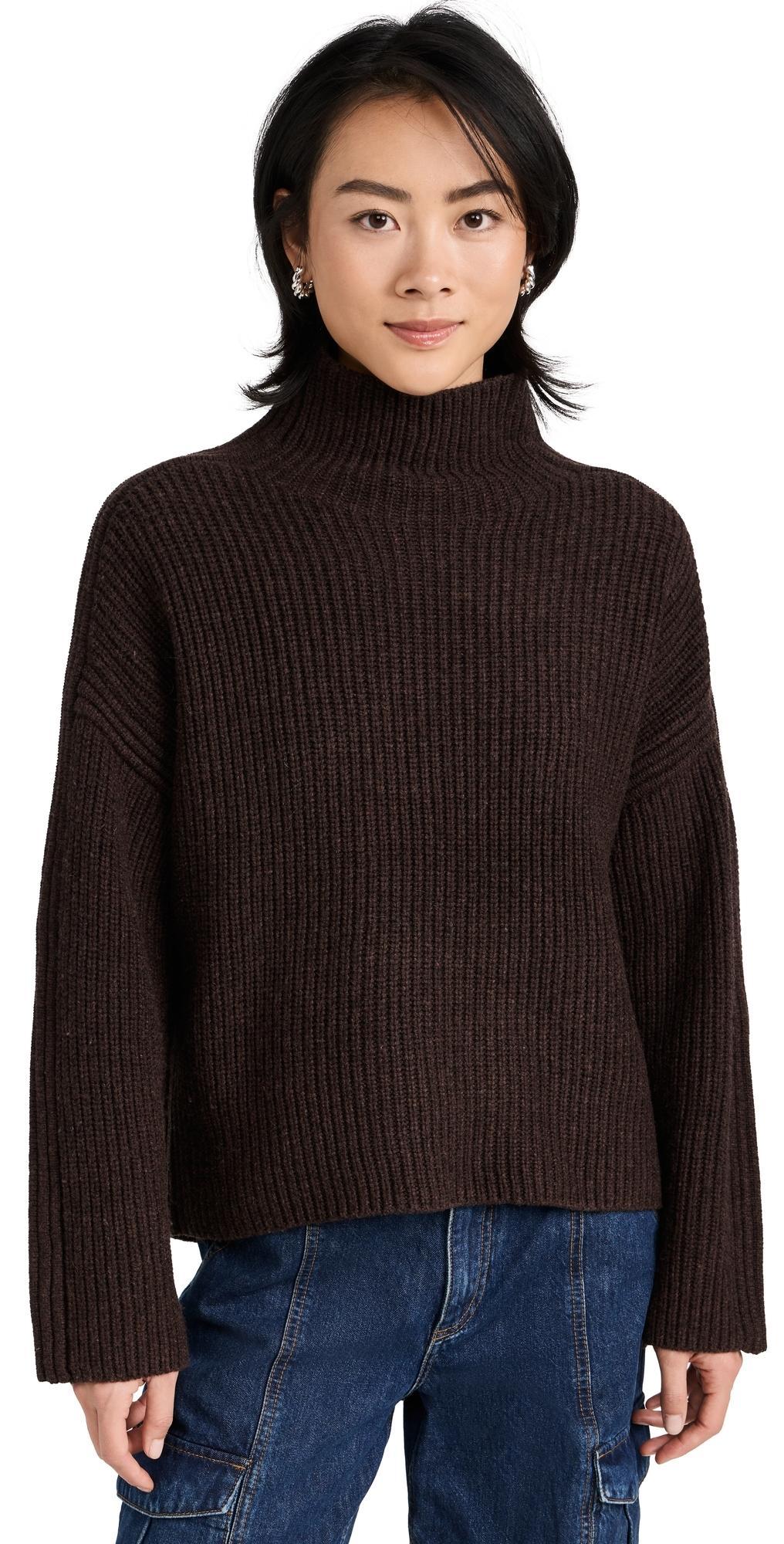 Connie Ribbed Turtleneck Sweater Product Image