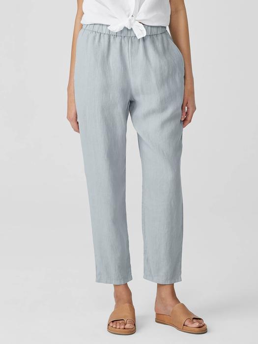 Garment Dyed Organic Linen Tapered Pant Product Image