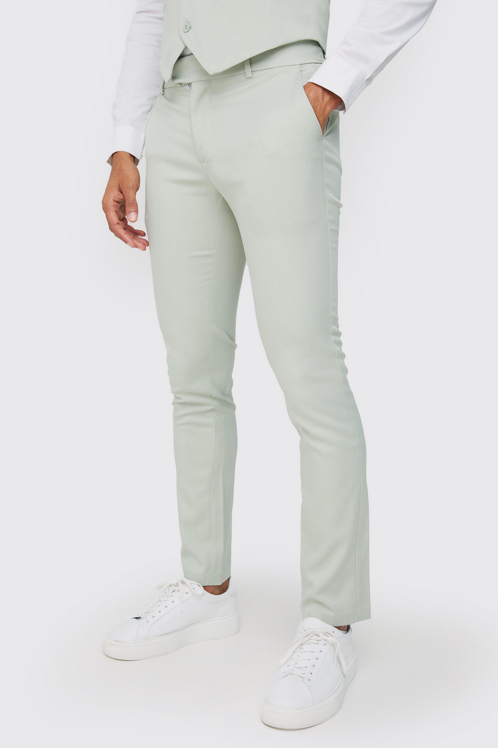 Textured Skinny Fit Dress Pants | boohooMAN USA Product Image