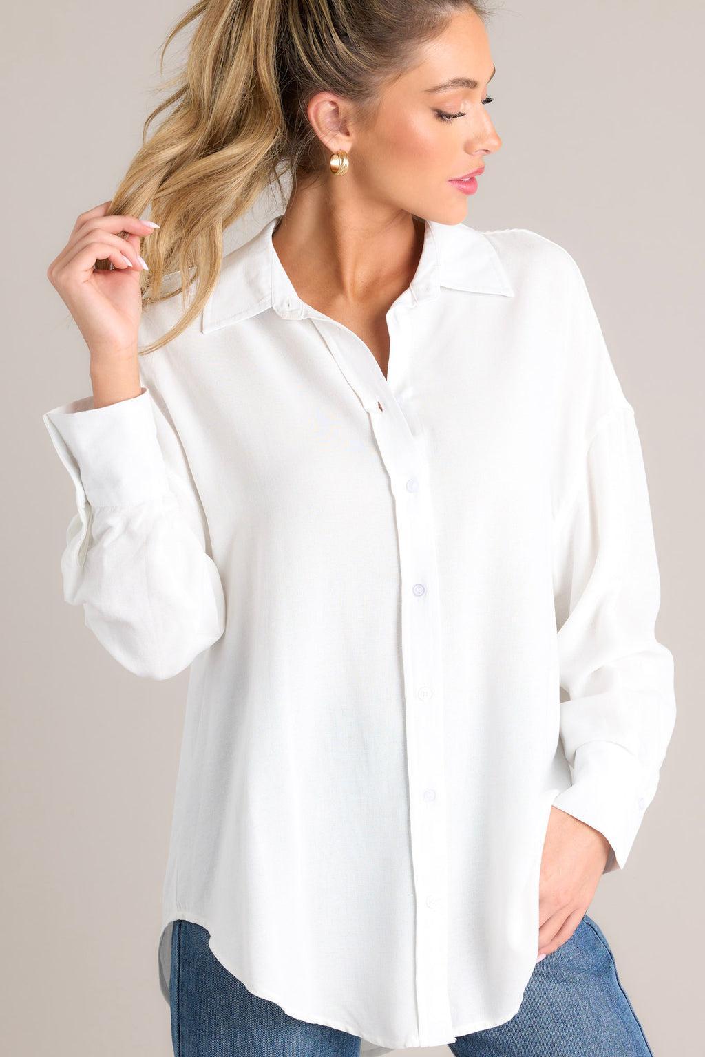 What Will Be Ivory Button Front Top product image