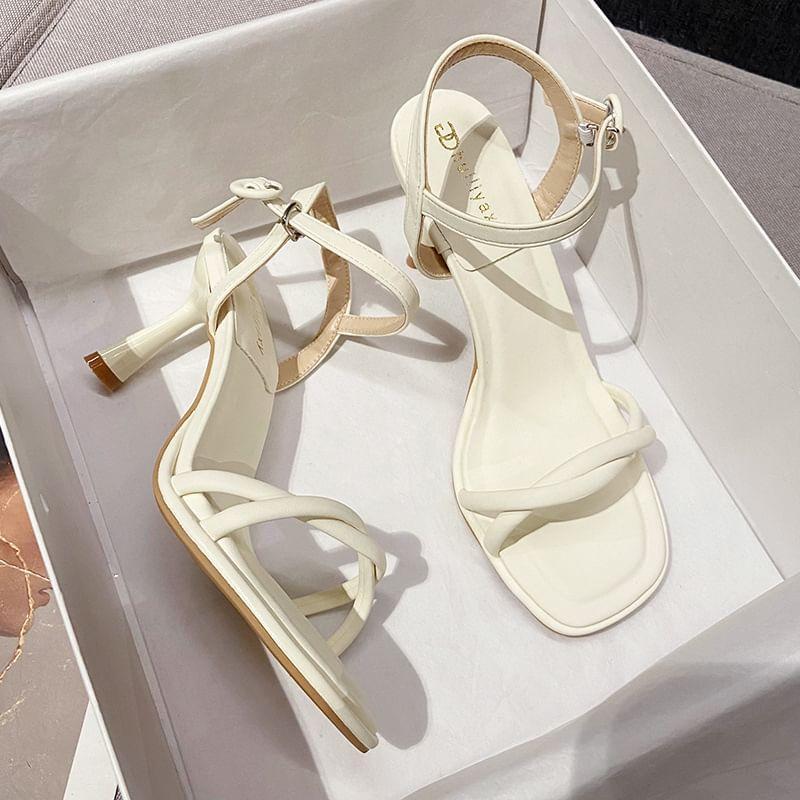 Knotted High-Heel Sandals Product Image