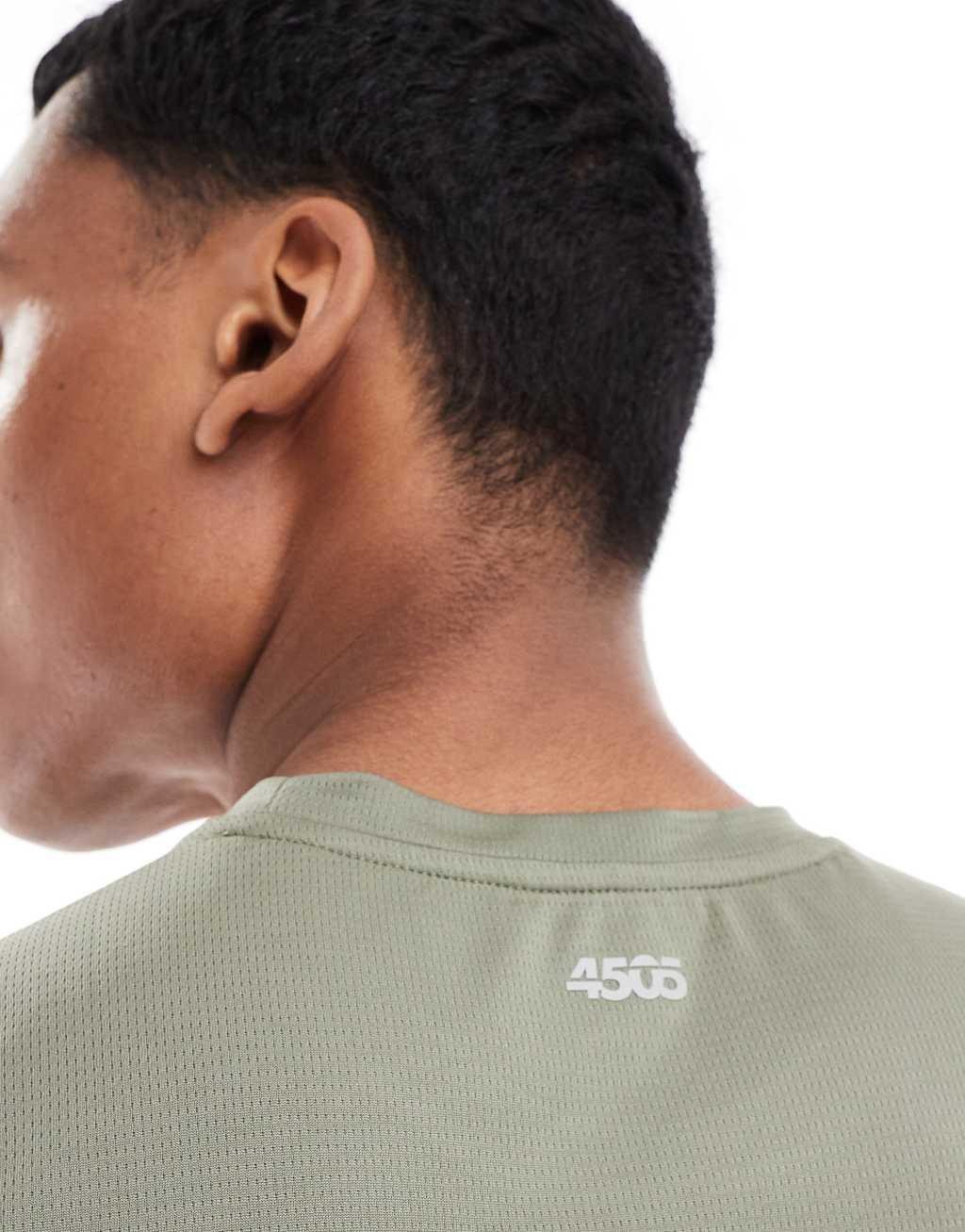 ASOS 4505 Icon training sleeveless t-shirt with quick dry 2 pack in beige and khaki Product Image