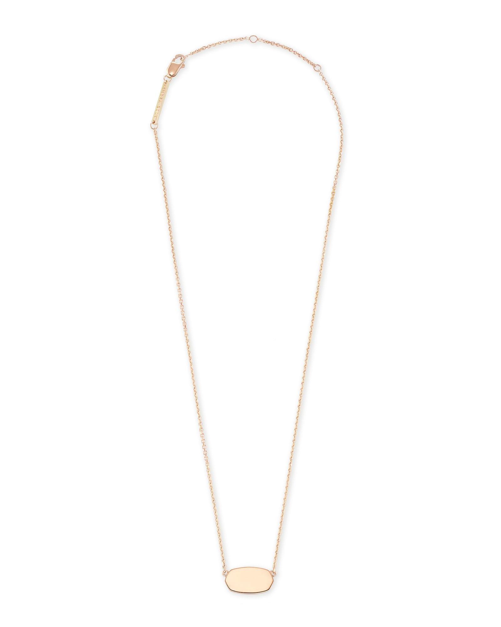 Elisa Pendant Necklace in 18k Rose Gold Vermeil Product Image