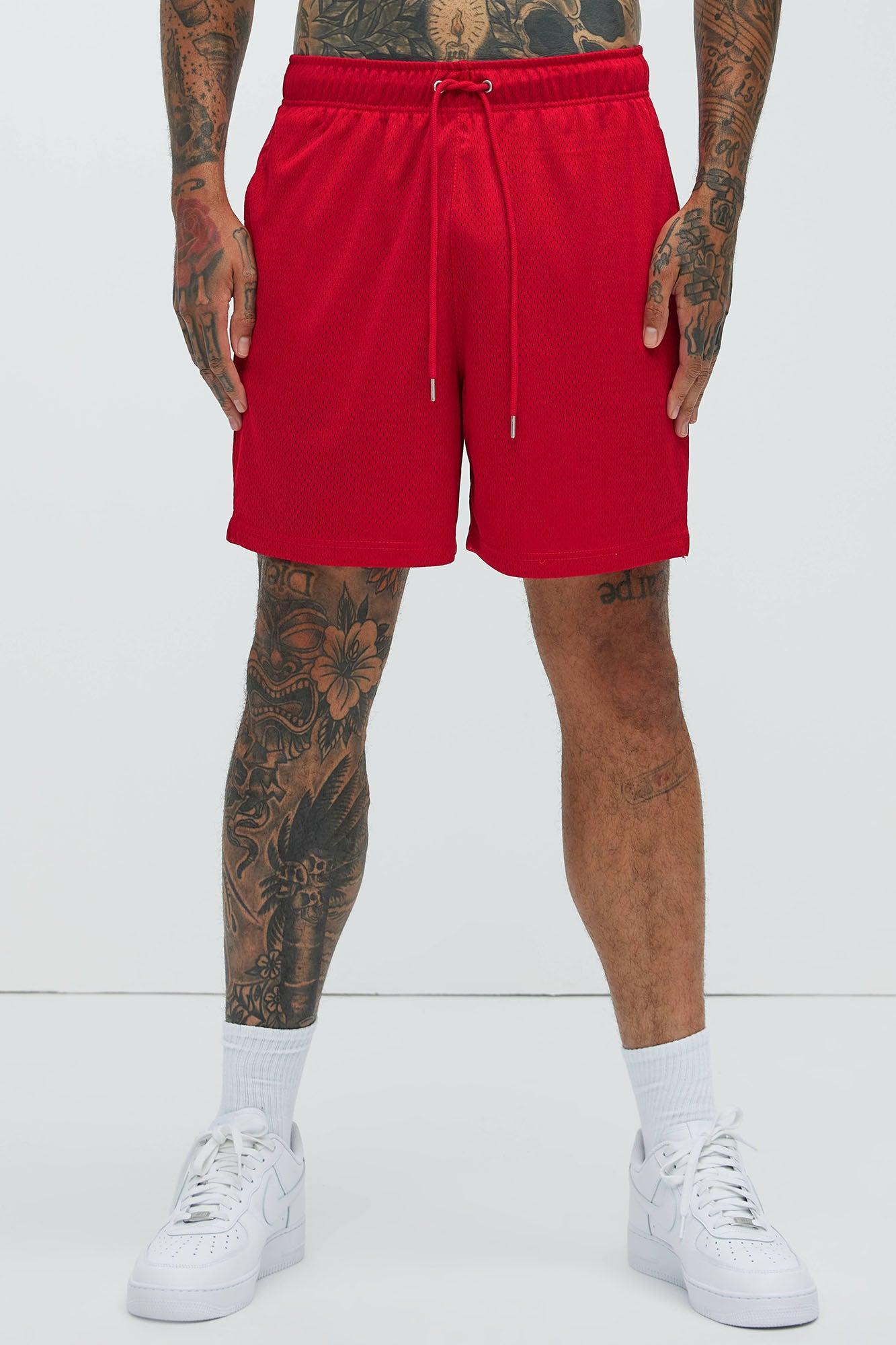 Ronnie Mesh Shorts - Red Product Image