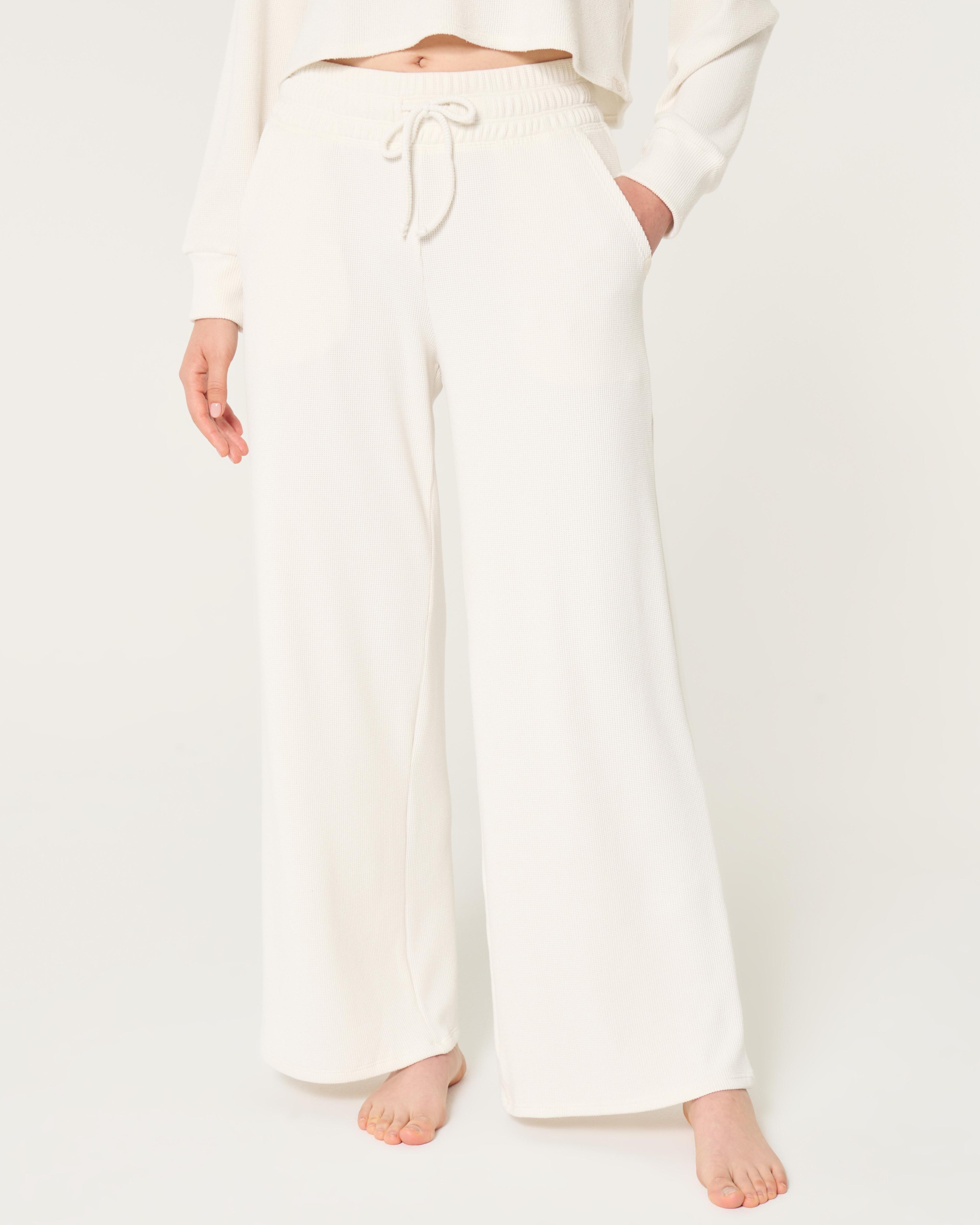 Gilly Hicks Waffle Wide-Leg Pants Product Image