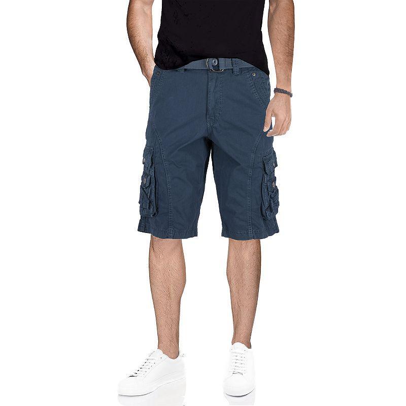 X-Ray Mens Belted Snap Detail Cargo Shorts Product Image