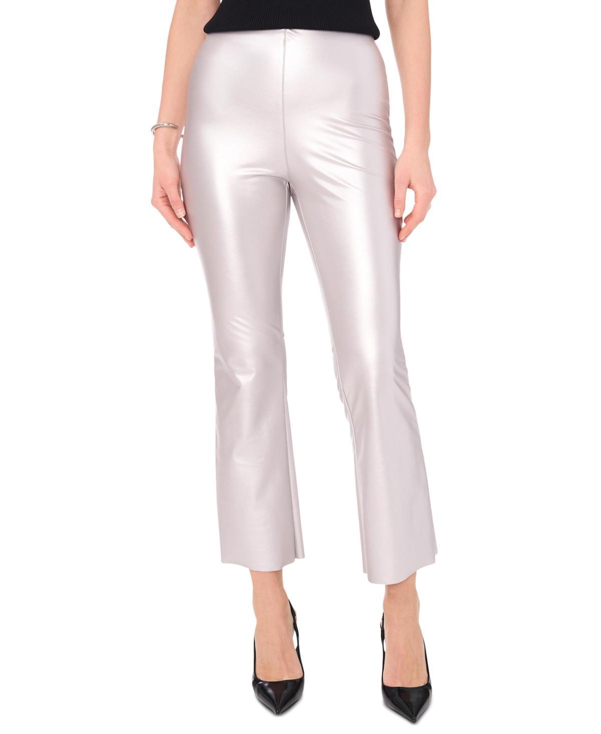 Vince Camuto Womens Metallic Pull-On Flared-Leg Pants Product Image