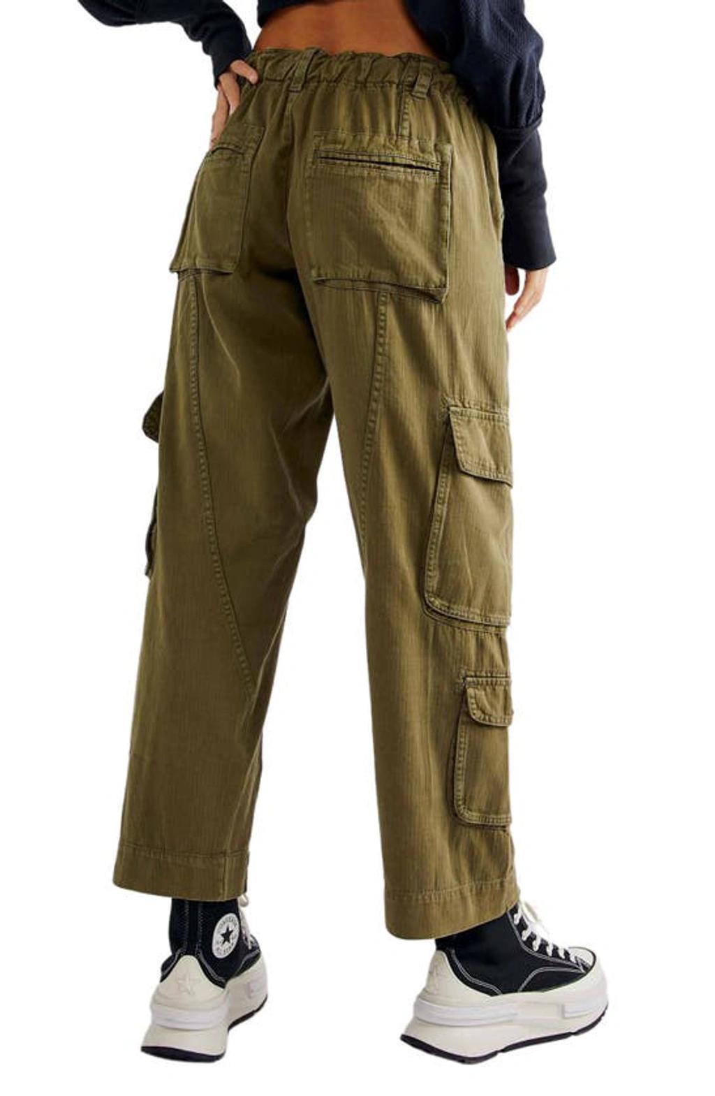 FREE PEOPLE Women's Tahiti Drawstring Cargo Pants In Dried Herb Product Image