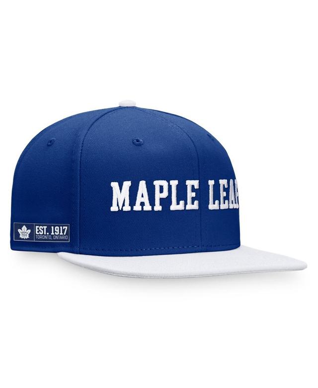 Mens Fanatics Blue Toronto Maple Leafs Iconic Color Blocked Snapback Hat - Blue Product Image