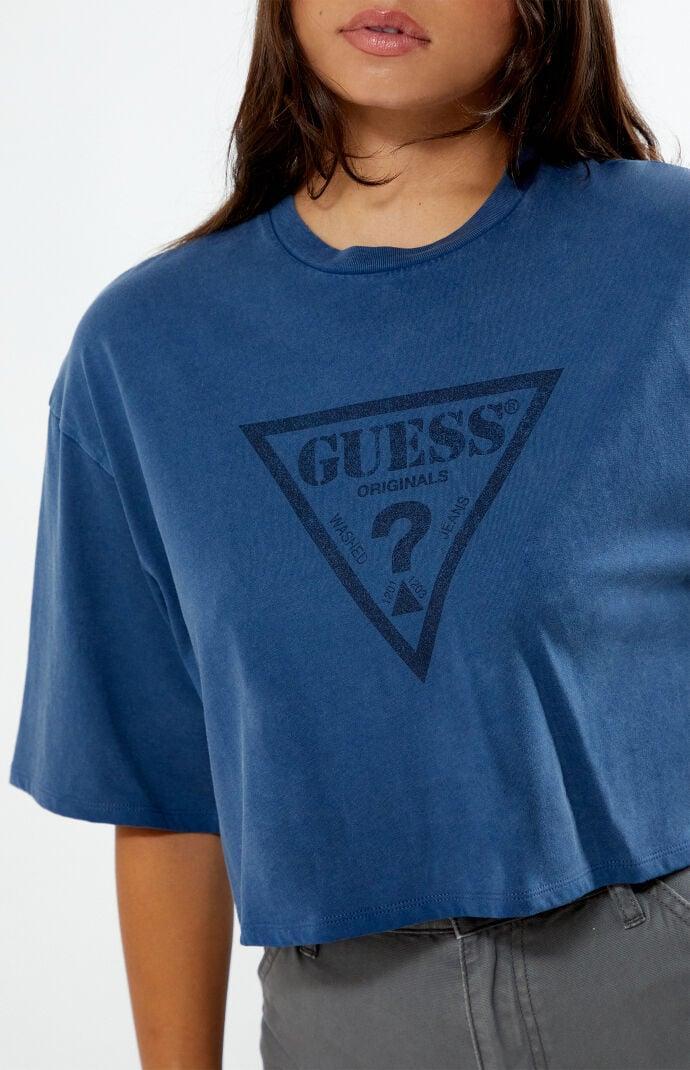 GUESS Originals Women's Vintage Triangle Baggy Cropped T-Shirt Product Image