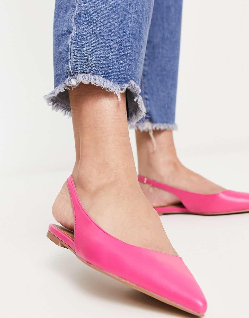 ASOS DESIGN Lala slingback ballet flats Product Image