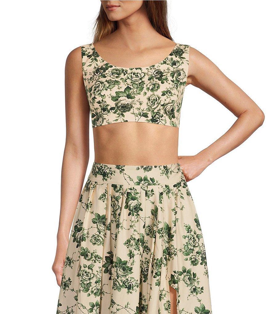 Antonio Melani x The Style Bungalow Georgia Scoop Neck Floral Print Bra Top Product Image