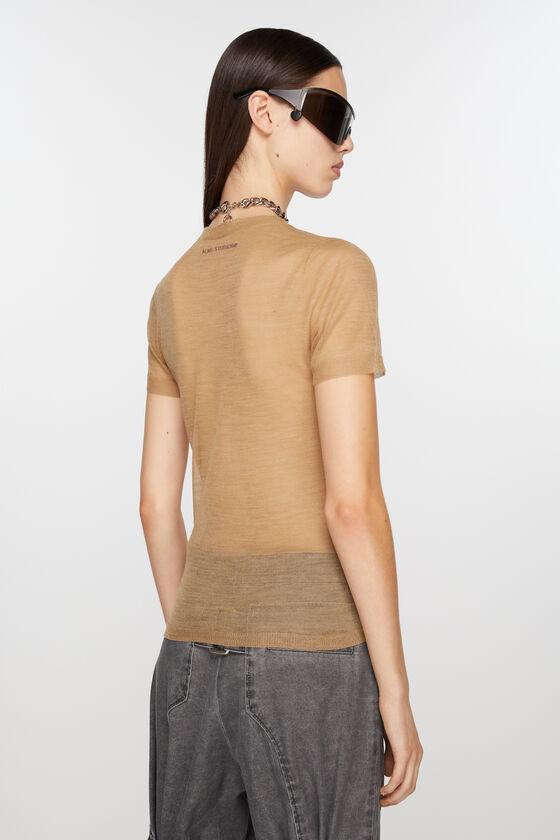 Sheer knit t-shirt Product Image