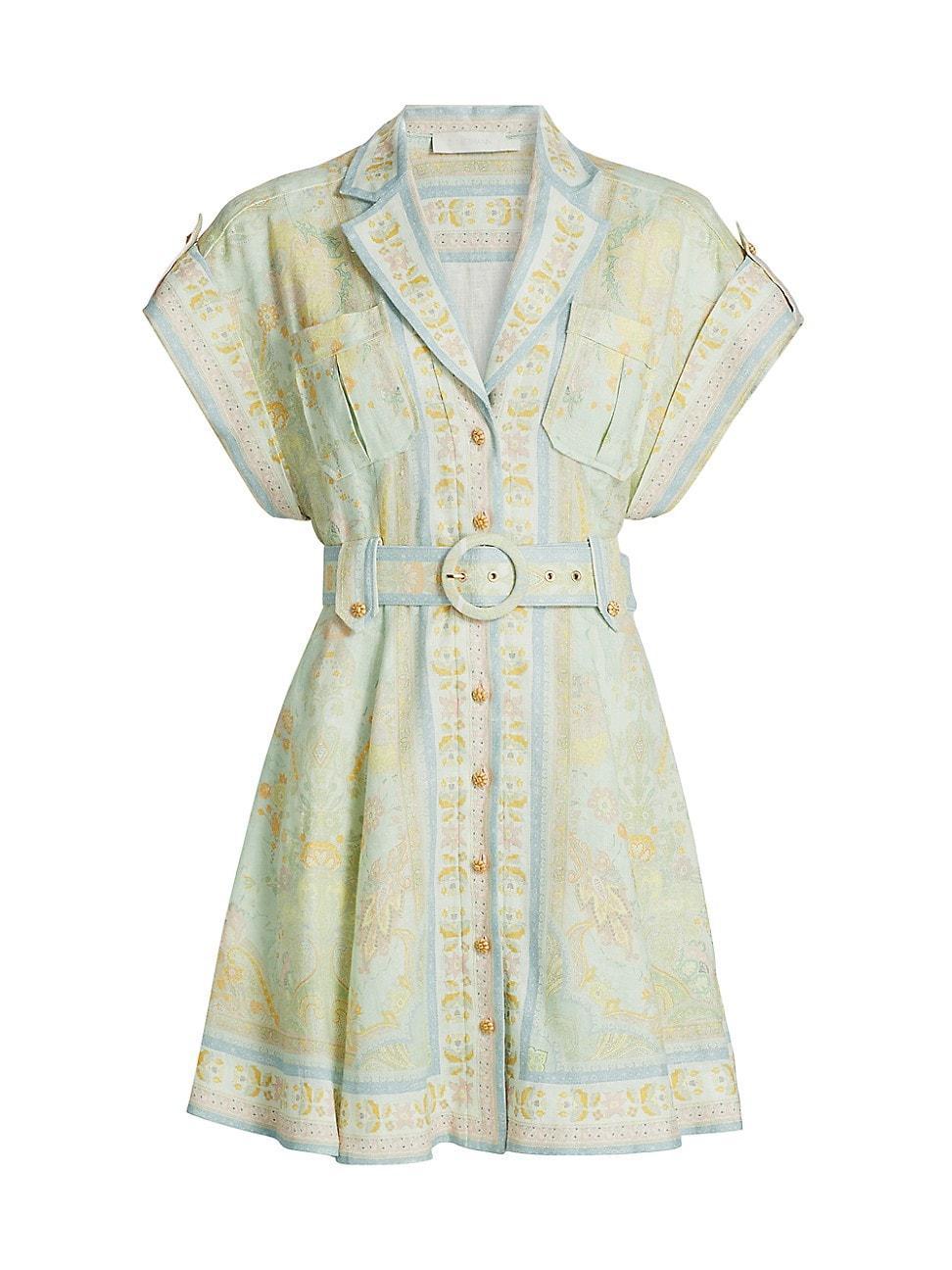 Womens Acacia Linen Mini Shirtdress Product Image