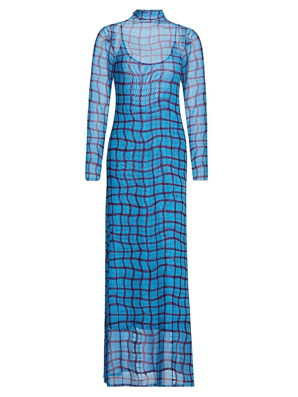 Womens Zesty Mesh Geometric Maxi Dress product image