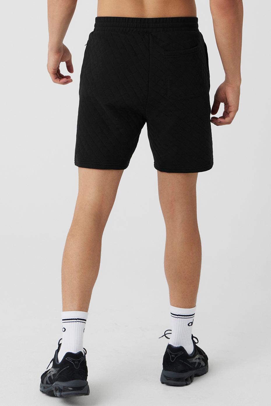 Quilted Stadium Short - Black Male Product Image