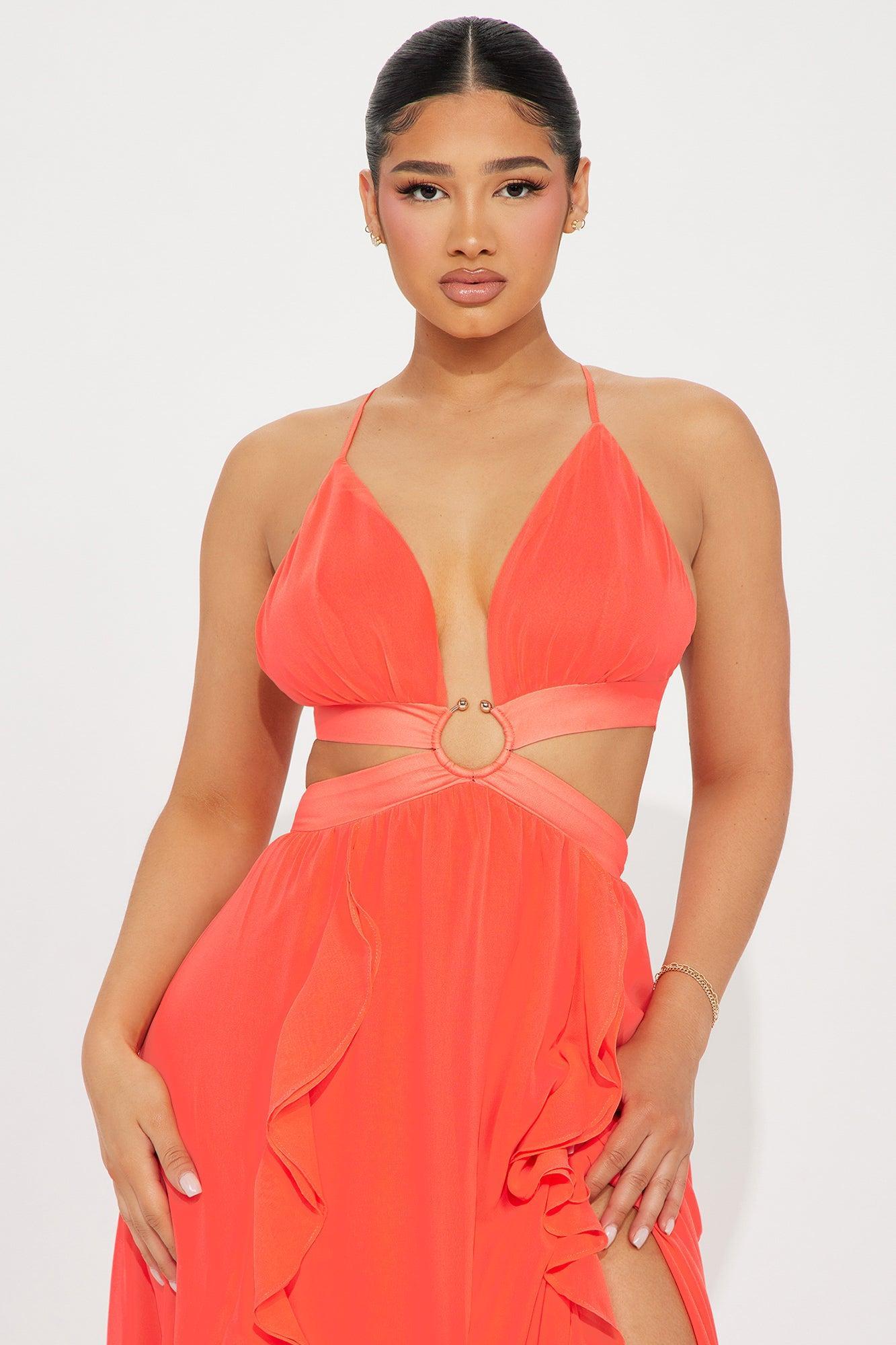 Endless Affection Maxi Dress - Coral Product Image