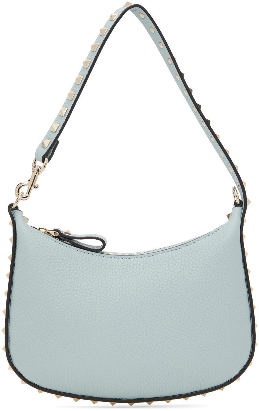 VALENTINO GARAVANI Blue Mini Rockstud Bag Product Image