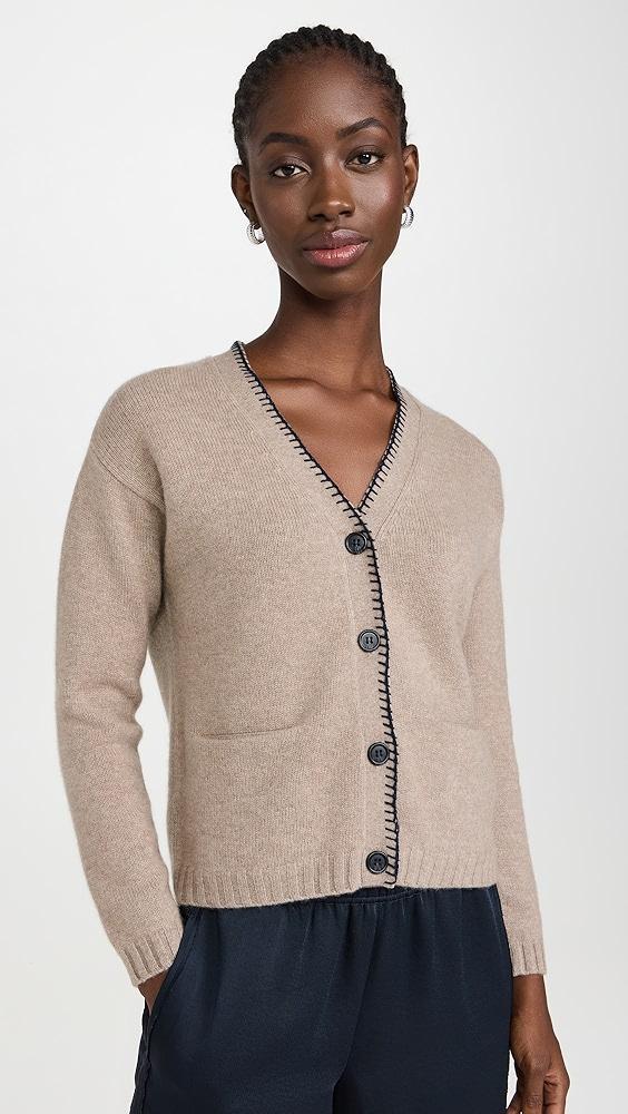 Jumper 1234 Blanket Stitch Cashmere Cardigan | Shopbop Product Image