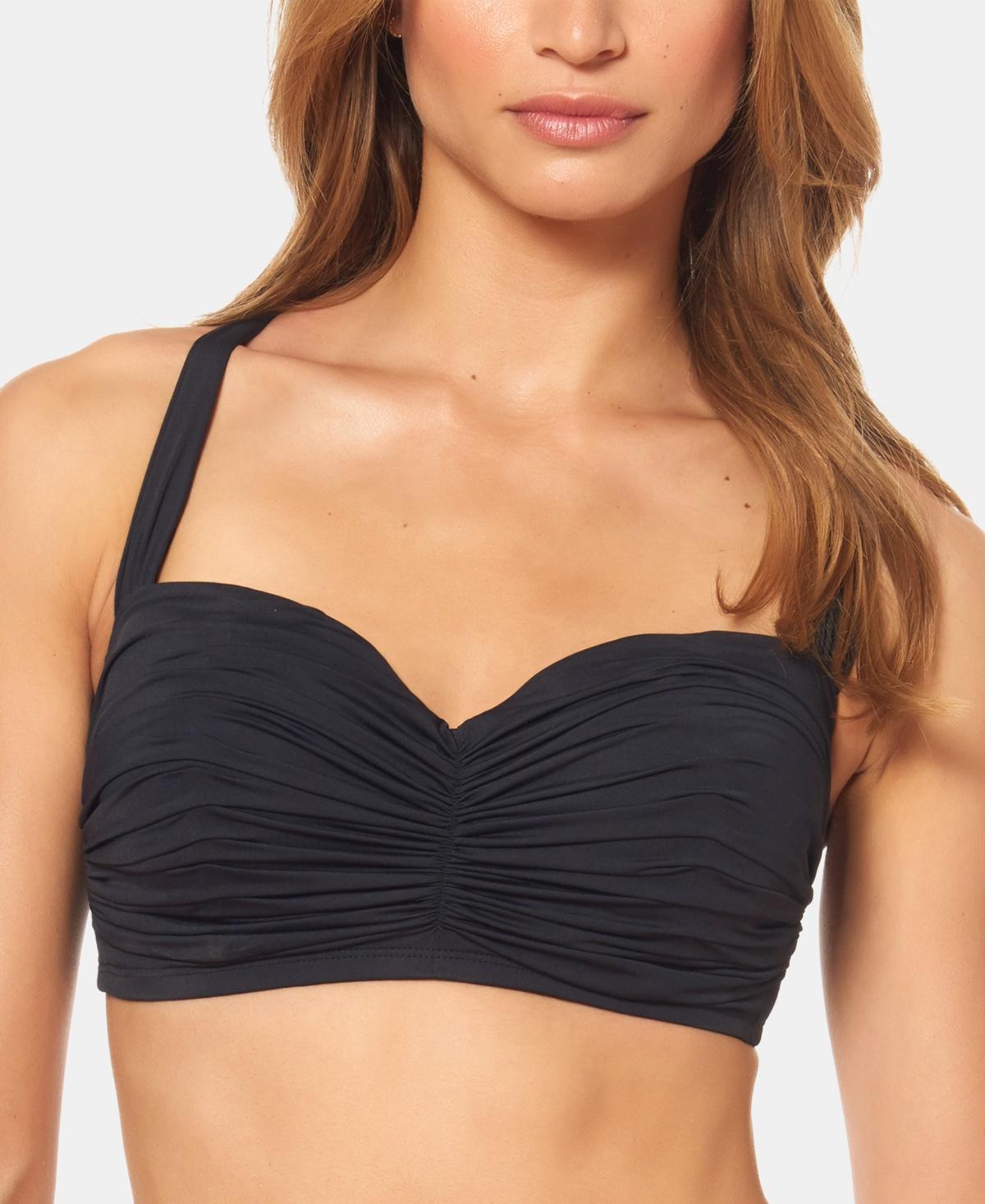 Rod Beattie Kore Shirred Bandeau Bikini Top Product Image