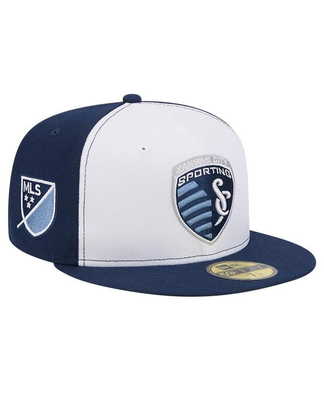 Mens New Era /Navy Sporting Kansas City 2024 Kick Off Collection 59FIFTY Fitted Hat Product Image