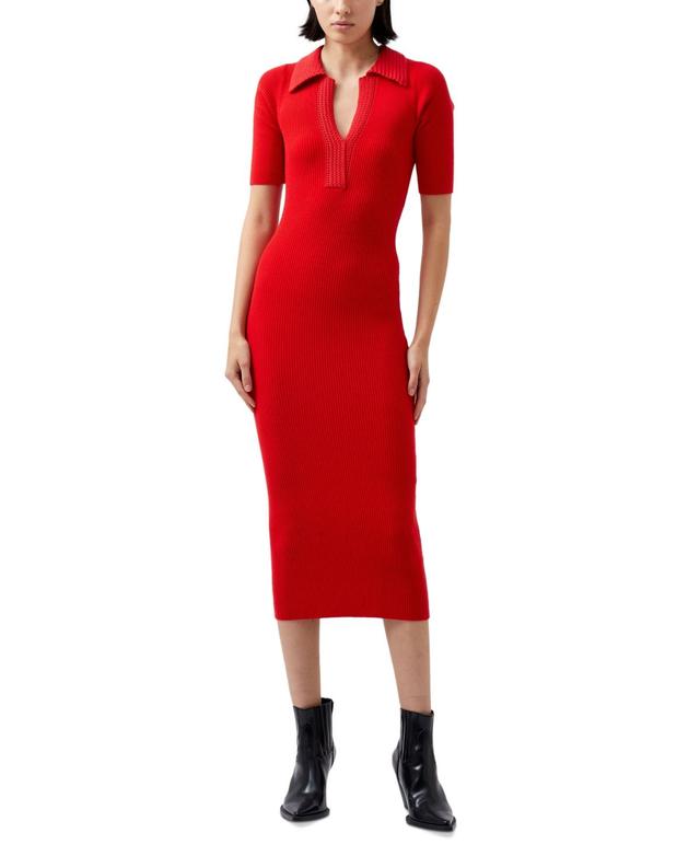 French Connection Womens Cosysoft V-Neck Midi Dress Product Image